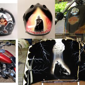 coches y cascos tuneados